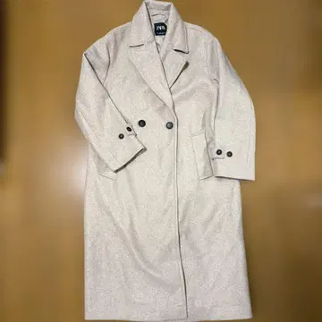 ZARA 체스터 롱 코트 베이지 자라 S
