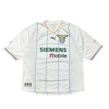 PUMA 라치오 유니폼 SIEMENS 세리에 A 축구 셔츠 빈티지