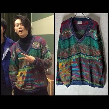 초레어 COOGI V넥 니트 스웨터 스다 마사키 착용