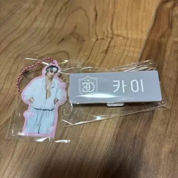 EXO 카이 smtown 네임 배지 아크릴 키링
