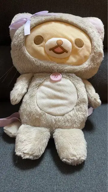 거울 속 코리락쿠마 봉제 인형 백팩