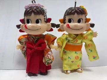 페코짱 기모노, 하카마 일본 의류 피규어 2체 세트