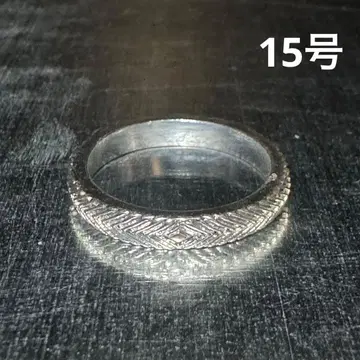 빈티지 패션반지 실버 15호 뜨개질반지 헤링본