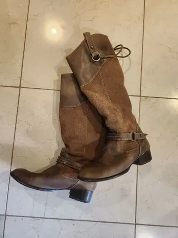 AU BANNISTER 스웨이드 롱 부츠 35(22.5cm)