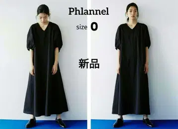 Phlannell 플란넬 퍼프 슬리브 드레스 원피스