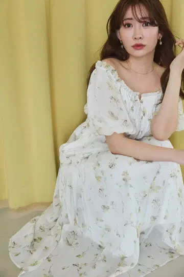 herlipto Belle Jardin 쉬폰 드레스 M