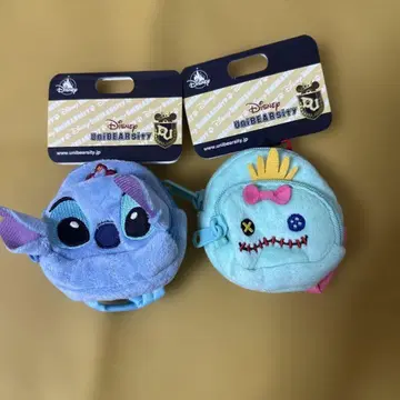 스티치 스크램프 유니베어 백팩 인형 옷, 인형 촬영용 두 개 세트 새상품