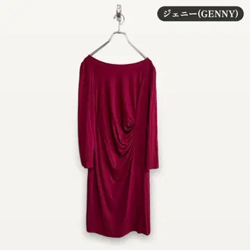 zY164 [ 2XL ( 3L ) ] 제니 원피스 드레이프 파티 엘레강트