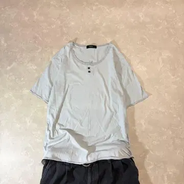 y2k 헨리넥 반팔 티 그런지 아카이브