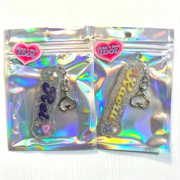 앙스타 GIRA 데코 아이돌 시리즈 네임 키링 사쿠마 레이 히카제 카오루