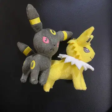 포켓몬 블래키 썬더스 I LOVE EIEVUI 봉제 인형 당시 물건