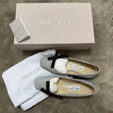 지미추 실버 플랫슈즈