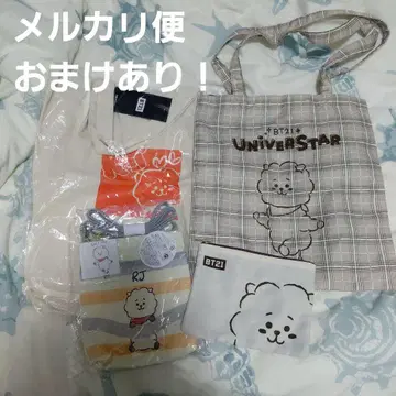 BTS BT21 RJ 진 석진 토트백 미니백 파우치