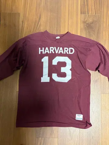 80년대 트리코 태그 Champion HARVARD 13 풋볼 T셔츠 L