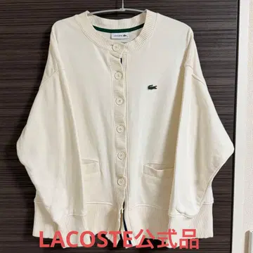 LACOSTE 돌먼 슬리브 맨투맨 가디건 SF003J