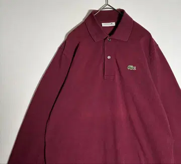 LACOSTE 라코스테 자수 로고 L1312 긴팔 피케 셔츠