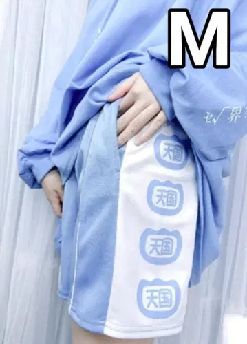 새상품 누타. 천국 팬츠 M 사이즈 숏팬츠 스카이블루 색스 천사계 패션