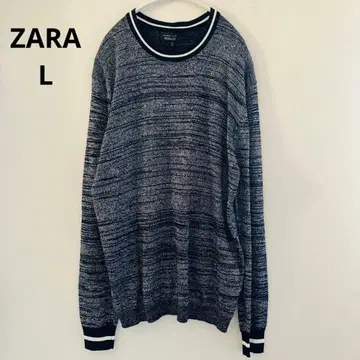 택 포함 새상품 자라 맨 ZARA MAN 라메 니트 반짝반짝 귀여운