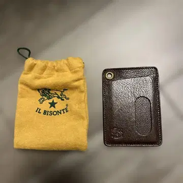 IL BISONTE 브라운 패스 케이스