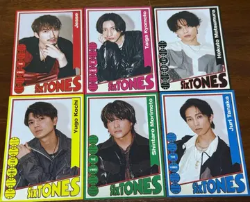 SixTONES THEVIVES 초회반 A 특전 오리지널 포토 카드 세트