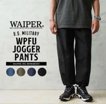 WAIPER WPFU 조거 팬츠 블랙 M