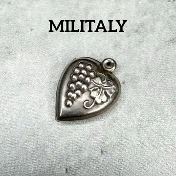 MILITALY 밀리터리 스털링 실버 하트 목걸이 탑
