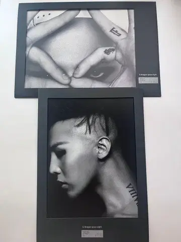 G-DRAGON SPACE8 전시회 한정판 패널 2개 세트