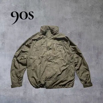 archive 90s Reebok 나일론 자켓 XL 상당 올리브