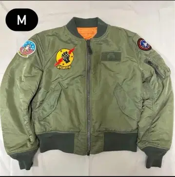 [ 5000착 한정판 ] 탑건 ALPHA MA-1 플라이트 자켓 M