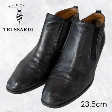 TRUSSARDI 트루사르디 사이드 고어 부츠 블랙 23.5cm