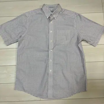L.L.Bean 체크 무늬 반팔 셔츠 엘엘빈