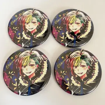 늑대 게임 성야 57mm 캔뱃지 이이다 린타로 4개 세트
