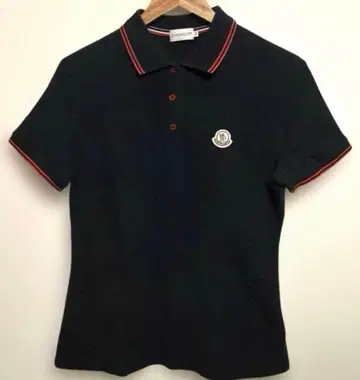 MONCLER 네이비 피케 셔츠 L 사이즈 반팔