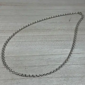 실버 925 아즈키 체인 목걸이 약 40cm