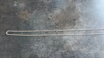 실버 925 트위스트 체인 목걸이 약 45cm