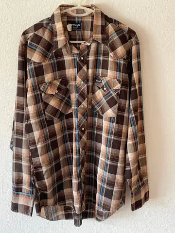 80s 빈티지 구제 의류 Wrangler 랭글러 웨스턴 셔츠 미국제