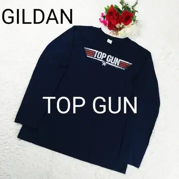 [레어] 탑건 TOP GUN 롱T L 사이즈 네이비 길단