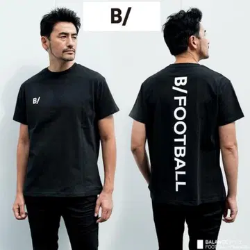 B/비슬래시 FOOTBALL BACK LOGO 티셔츠 블랙 L