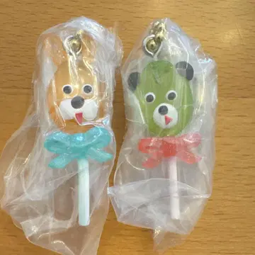 valo 미니어처 참 컬렉션 곰돌이, 토끼 캔디 2점