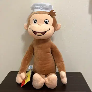 호기심 많은 조지 메가 점보 요리사 모자 봉제 인형