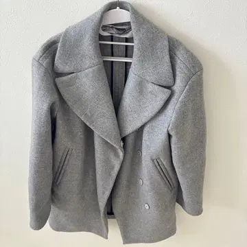 SPORTMAX 그레이 피 코트