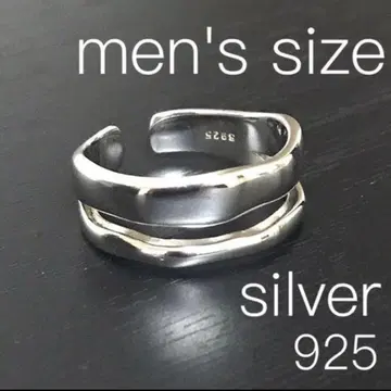 Men's size Silver925 오픈 반지 은 실버 반지
