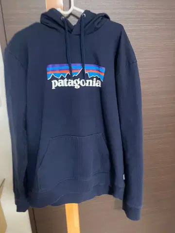 patagonia 네이비 후드 부착 후드티