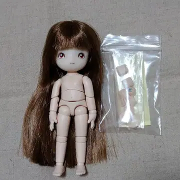 커스텀 인형 본체 오비츠11 브라운 식모 타입 헤드