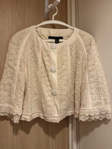ZARA WOMAN 아이보리 레이스 자켓