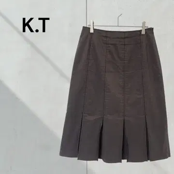 케이티 플리츠 스커트 광택 오피스 세레모니 포멀 성인