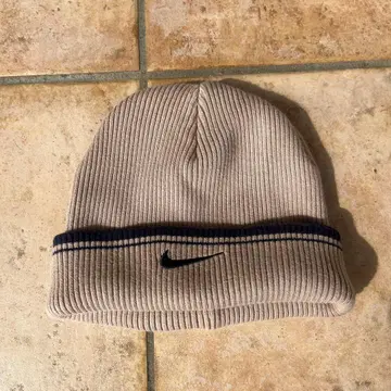 Nike 베이지 니트 모자 90s