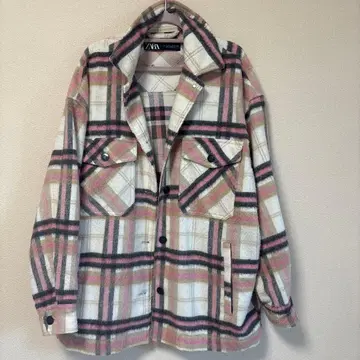 ZARA 플란넬 체크 셔츠 자켓 S