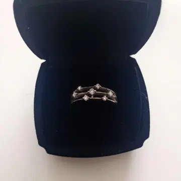 플라티나 900 겹반지 다이아몬드