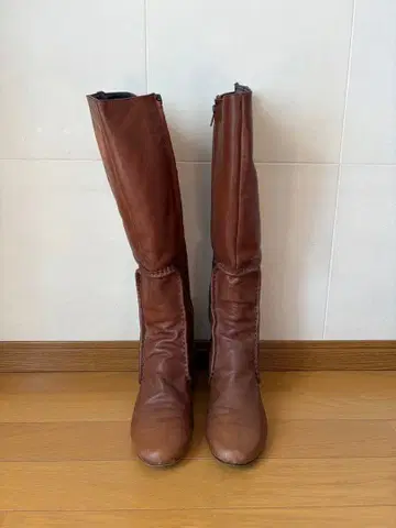 ZUCCa 주카 롱 부츠 소가죽 브라운